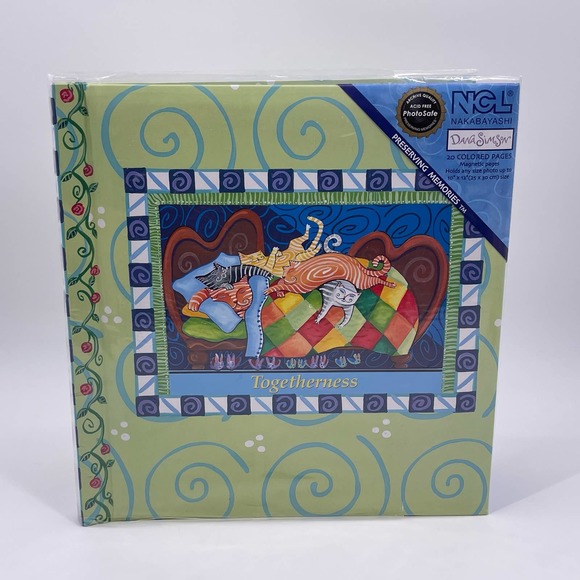 Dana Simson Cats and Togetherness Scrapbook Magnetic Pages Colorful Crafting NEW - Picture 12 of 14